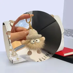 Faux Fur Monster Keychain thumbnail-1