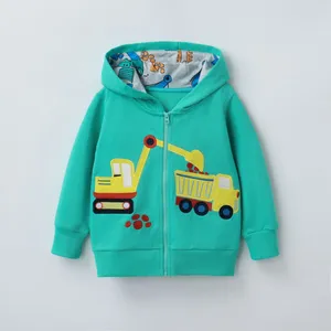 Boys’ Dinosaur Appliqué Full-Zip Hooded Jacket thumbnail-4