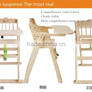 100% Solid Wooden Baby Chair thumbnail-1