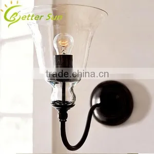 Glass Shade Vintage Edison Light Bulb Wall Lamp thumbnail-2