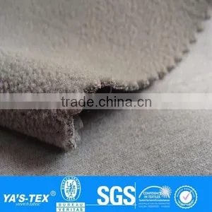 2 Layers Grey Bamboo Fabric Bamboo Polar Fleece Fabric Bonding Fabric for Winter Sportswear Bedding thumbnail-1
