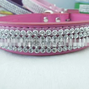 Manufacturer Supply Diamond Type Leather Pet Collar Fashion Decoration Dog Collar thumbnail-4