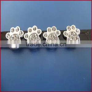 DIY Pet Paw Print Jewelry Metal Diamond Footprints Jewelry Cat and Dog Paw Print Jewelry thumbnail-1