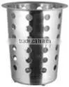 Stainless Steel Cutlery Cylinder, Flatware Holder thumbnail-1