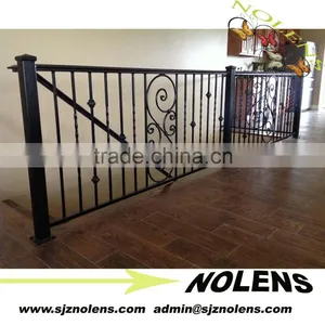 Factory Direct Price Modern Indoor Ornamental Curved Wrought Iron Railings thumbnail-1