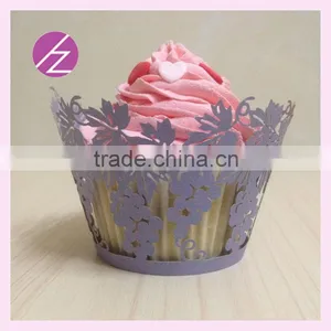 Grape Design Assorted Colours Laser Cut Cupcake Wrappers for Sale DG-29 thumbnail-2