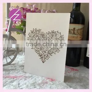 Various Colors Heart Design Laser Cut Wedding Invitation Card Custom Names Front the Invitations Supplier's Choice thumbnail-4