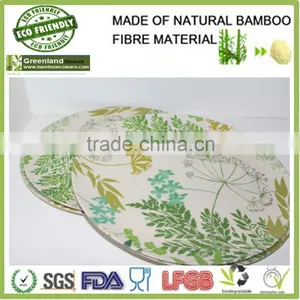 GO GREEN Bamboo Fibre Serving Plates,hot Dishes thumbnail-1