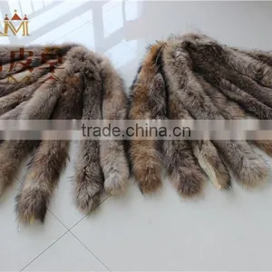 100% Raccoon Fur Trimming Strip thumbnail-1