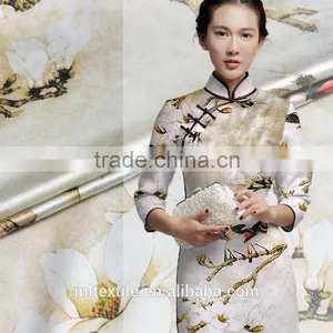High Quality Cheap Custom Print Stretch Silk Fabric thumbnail-1