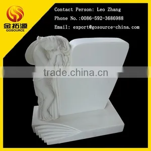 White Marble Angel Tombstone Price thumbnail-1