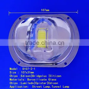 Led Plano Transparent 100w Glass Lens For Street Light thumbnail-2
