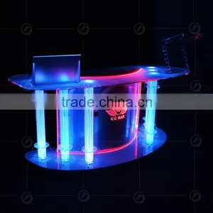 Night Bar Acrylic LED Table Designs, Night Club dj Facade, Night Bar Booth thumbnail-4