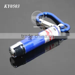 3 in 1 Mini LED Flashlight Torch Lamp Aluminum Carabiner Personality UV Money Detector Electric LED Light Keyring Led Torch thumbnail-1