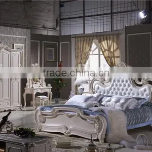 New Product Bedroom Set/ Home Furniture/ King Size Bed/ Carved Wood and MDF Bedroom Set L105A thumbnail-1