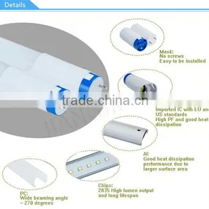 Newest 2ft 4ft 5ft UL t8 Led Tube Light Wholesale Quality Choice thumbnail-2