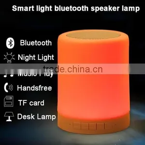 Rechargable Touch Sensor Lamp Mini Smart Led Bulb Light Bluetooth Speaker thumbnail-3