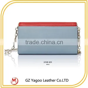 Contrast Color Own Branded Women Leather Wallet From Gz Handbag Factory thumbnail-4