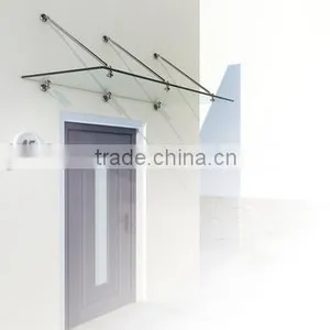 Stainless Steel Tempered Glass Canopy "ELLE" thumbnail-1