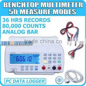 VICHY VC8145 DMM Digital 80000 Counts Bench Top Meter PC Multimeter thumbnail-1