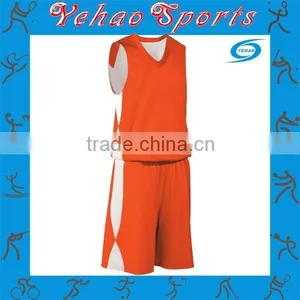 Red White Basketball Jersey Uniform With Black Name and Number thumbnail-4
