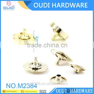 Cheaper Price Shiny Light Gold Snap Button Bag Accessories 14mm Magnetic Button Quality Choice thumbnail-3