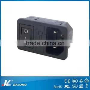 High Quality Power Socket With Rocker Switch and Fuse Holder AC014 thumbnail-1