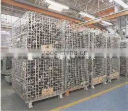 Storage Warehouse Logistic Galvanized Steel Roll Container Roll Cage Wire Panel thumbnail-1