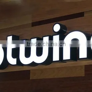 LED Crystal Channel Characters / Stainless Steel Edg/ Acrylic Resin Production / Metal Door Signs /Crystal Mini / Screw Back thumbnail-3