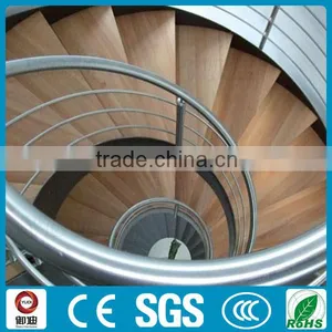 Modern Residential Steel Wood Curved Stair thumbnail-4