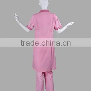 Women Short Sleeve Nurse Hospital Uniform Dress thumbnail-3