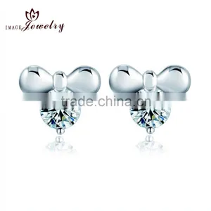 Factory Direct Sale New Design Fashion Jewelry Earring , 2014 Wholesale Diamond Stud Earring thumbnail-1
