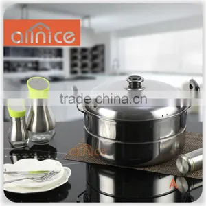 American-style High Pot With Steel Cover One Layer Steamer With Free Steamer Rack thumbnail-1