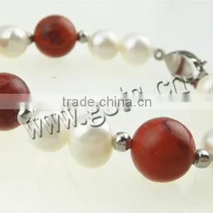 Freshwater Pearl Other Shape Golden Grass Bracelet thumbnail-1