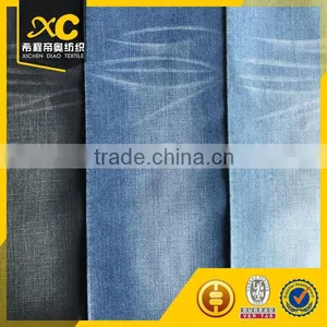 Woven 3/1 Poly Cotton Dark Indigo Cross Hatch Slub Denim thumbnail-1