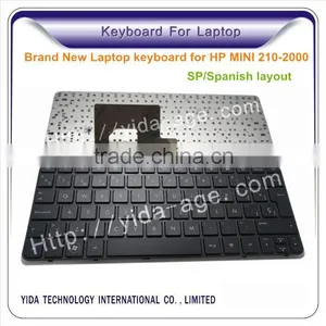 Original Laptop Keyboard For HP MINI 210-2000 With Spanish Layout Black thumbnail-1