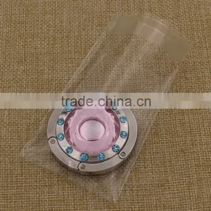 Supply Lady's Metal Purse Hanger/round Bag Holder/foldable Bag Hanger With Rhinestones thumbnail-5