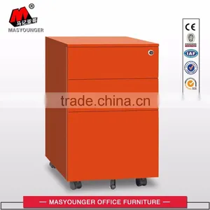 Mobile Cabinet Metal Mobile Filing Cabinet Pedestal With Central Lock thumbnail-2