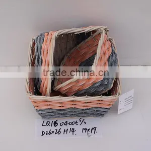 Decorative Wicker Baskets/square Garden Storage Baskets Supplier's Choice thumbnail-2