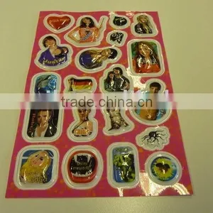2014hot Sale Custom Cartoon Waterproof Pvc Sticker Label for Kids Gift thumbnail-1