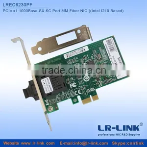 LR-LINK Brand LREC6230PF PCIe x1 1000BASE Desktop Fiber Ethernet Optical Network Adapter Card (Intel I210IS Based) thumbnail-1