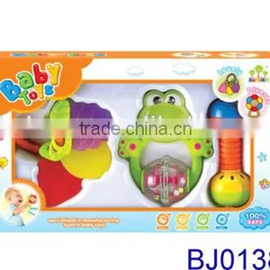 Best Christmas Baby Toy 3pcs Plastic Baby Teether Toy thumbnail-1
