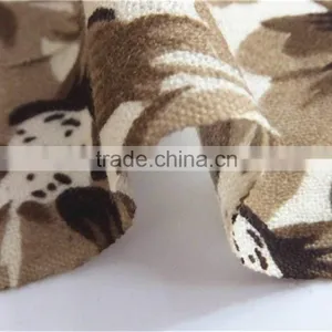 Beige Floral Printed Pure Wool Scarf With Fringe thumbnail-4