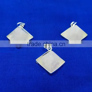 Rose Quartz Pyramid Pendant thumbnail-1