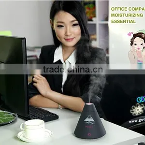 2015 Hot Sale Mini Novelty USB Ultrasonic Volcano Humidifier for Office Home Desktop Use thumbnail-1