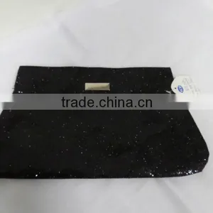 Black Glitter Cosmetic Bag Style YCD50999 thumbnail-1