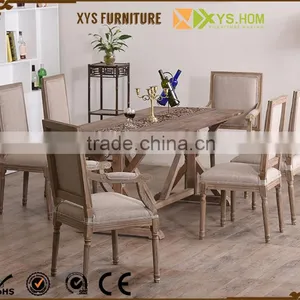 The Cheapest Antique Wooden Solid Wooden Dining Table Set thumbnail-3