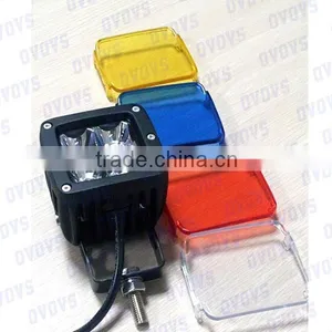 12w Auto Led Work Light Square Led Driving Light Red for Fire-fighting Vehicles, 4x4 Car Accessories thumbnail-2