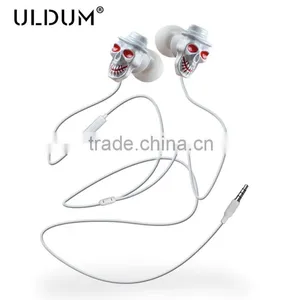 ULDUM TPE Wire Skull In-ear Earphone for Mobile Phone Mp3 Mp4 thumbnail-3