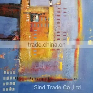 100% Handmade Group Abstract Oil Painting thumbnail-1
